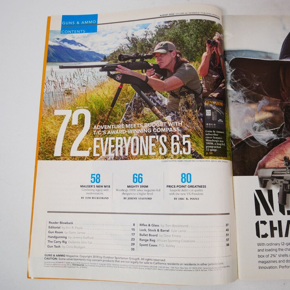 Lot Of 8 Guns & Ammo Magazines 2018 Issues Featuring Firearms & Accessories - Picture 13 of 16